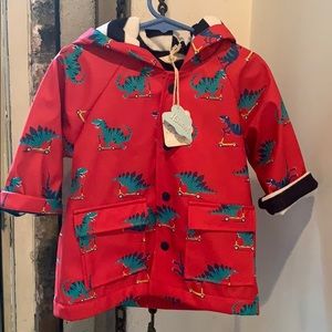 NWT Hatley Scooting Dino Raincoat
